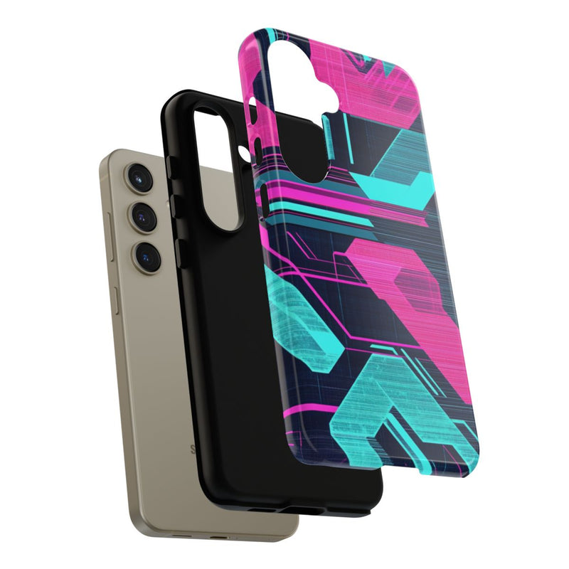 Neon Geometrisch Cyberpunkpatroon