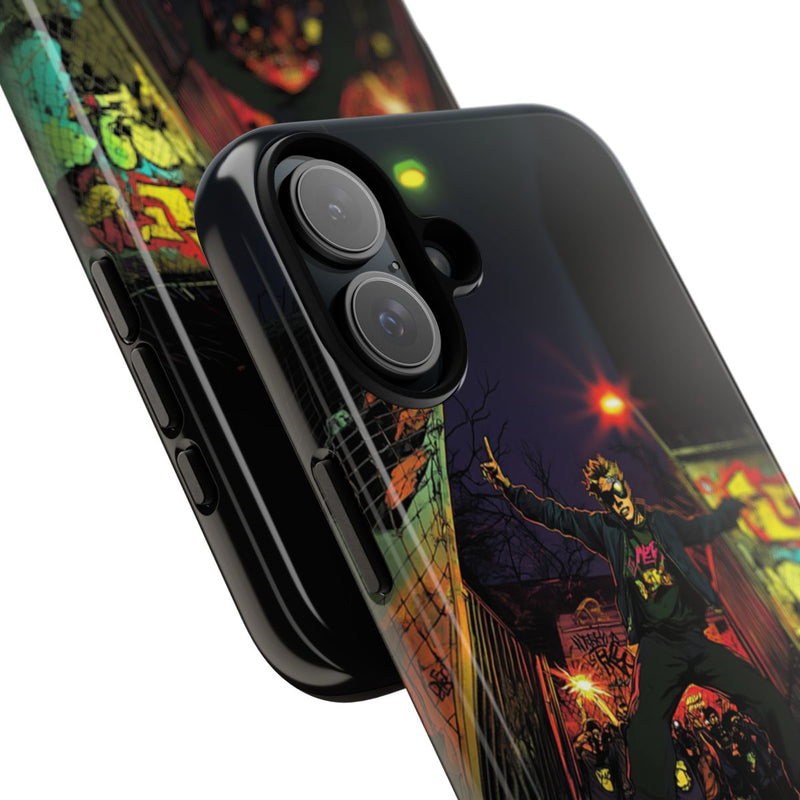 Skateboardtruc in de Nacht met Graffiti