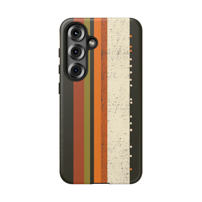 Retro Verticale Strepen en Stippenpatroon