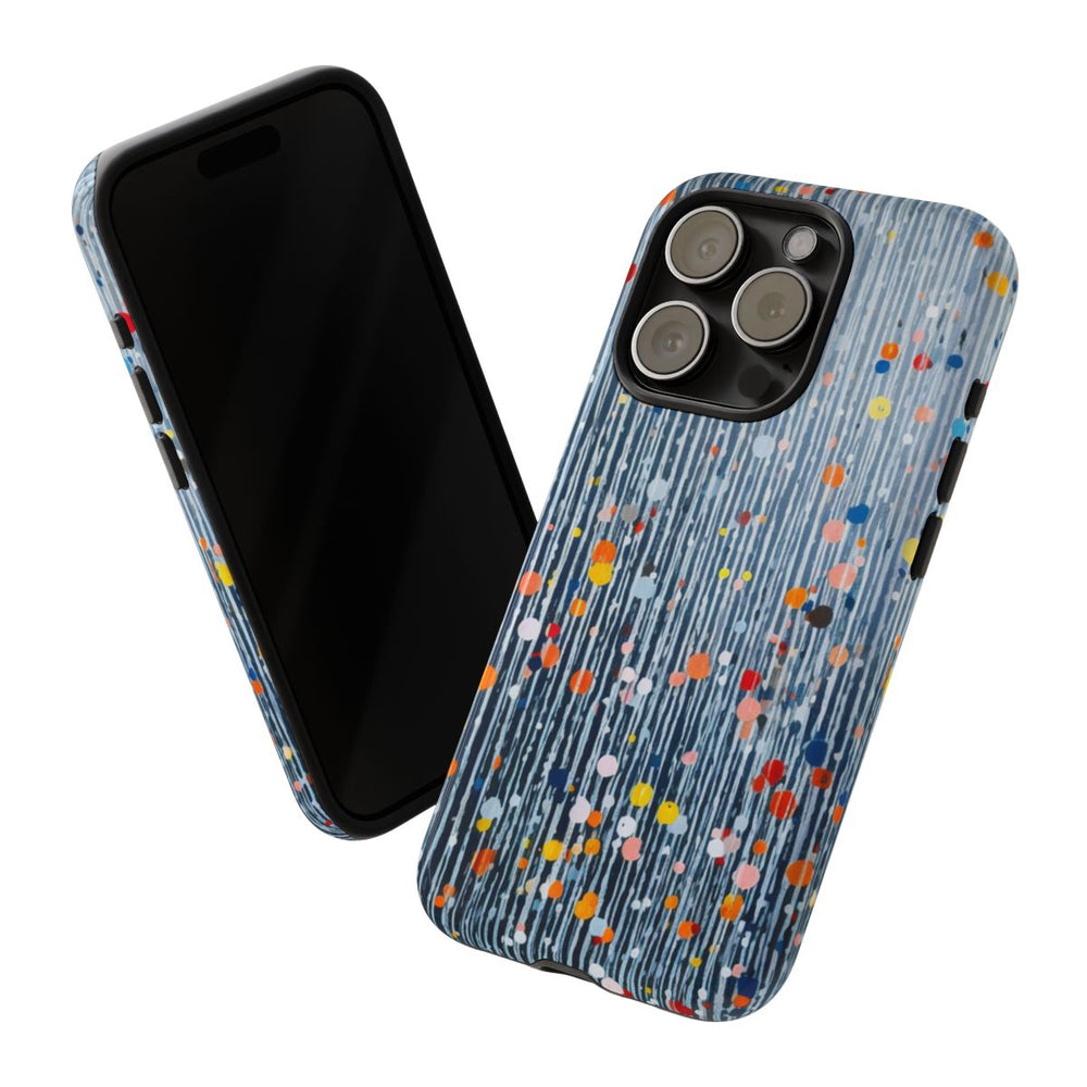 Kleurrijk Abstract Patroon met Dots en Lijnen