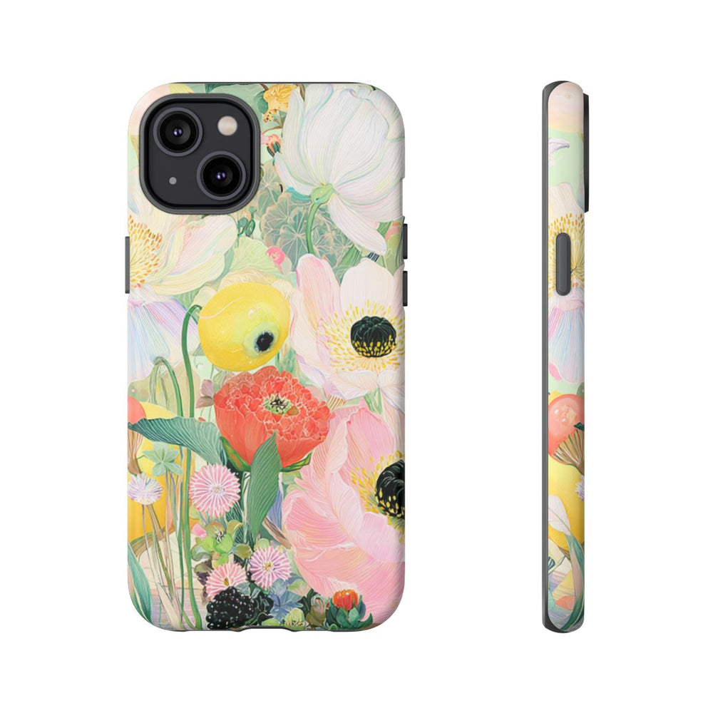 Lichte Pastelbloemen met Vogels