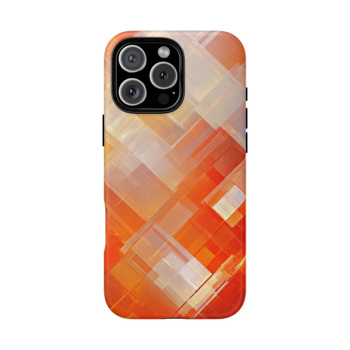 Abstract Geometrisch Oranje Patroon