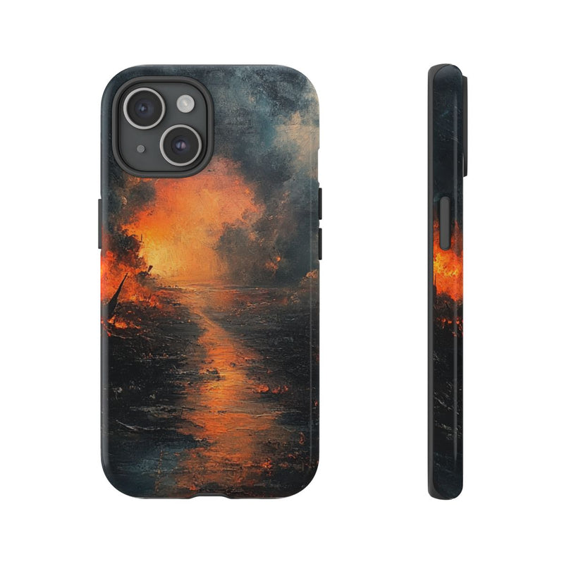 Vurige Oorlogslandschap met Rook