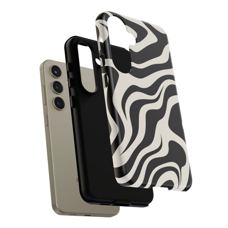 Zwart-Wit Abstract Zebra-Patroon