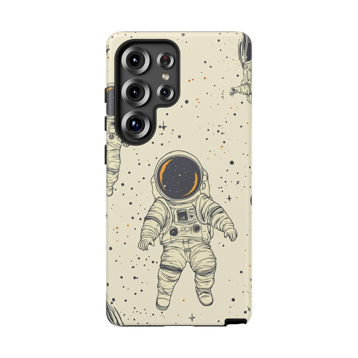 Kleine Astronauten in Ruimtepatroon