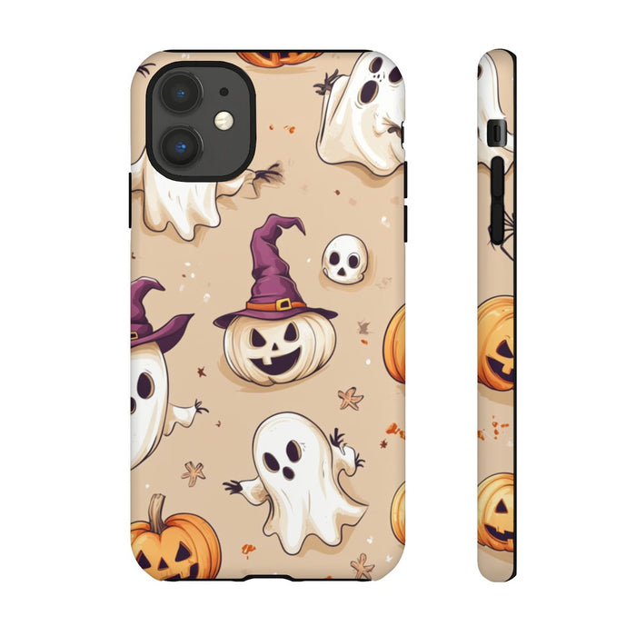 Schattige Halloween Geestjes en Pompoenen Patroon