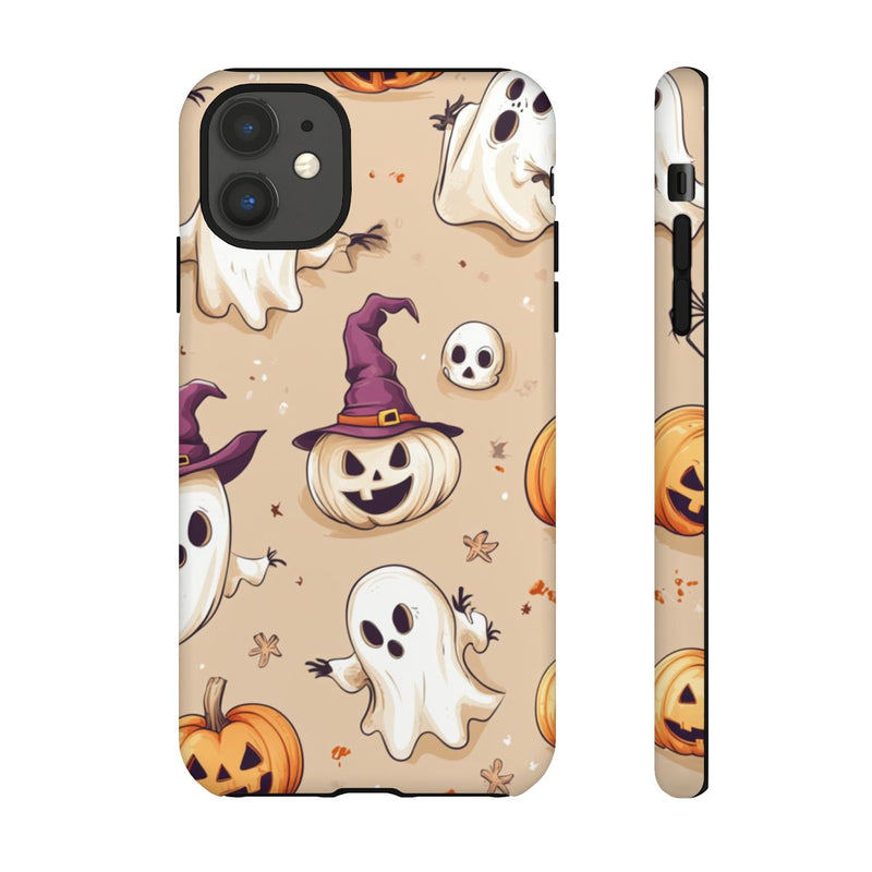 Schattige Halloween Geestjes en Pompoenen Patroon