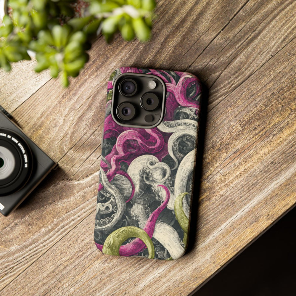 Gedetailleerd Tentakelpatroon met Wervelende Swirls