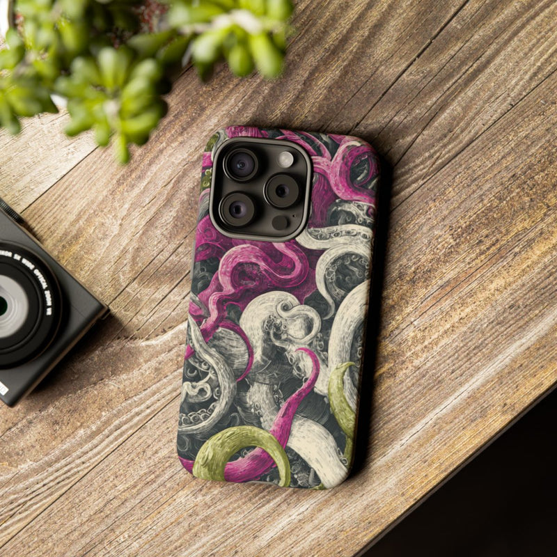 Gedetailleerd Tentakelpatroon met Wervelende Swirls