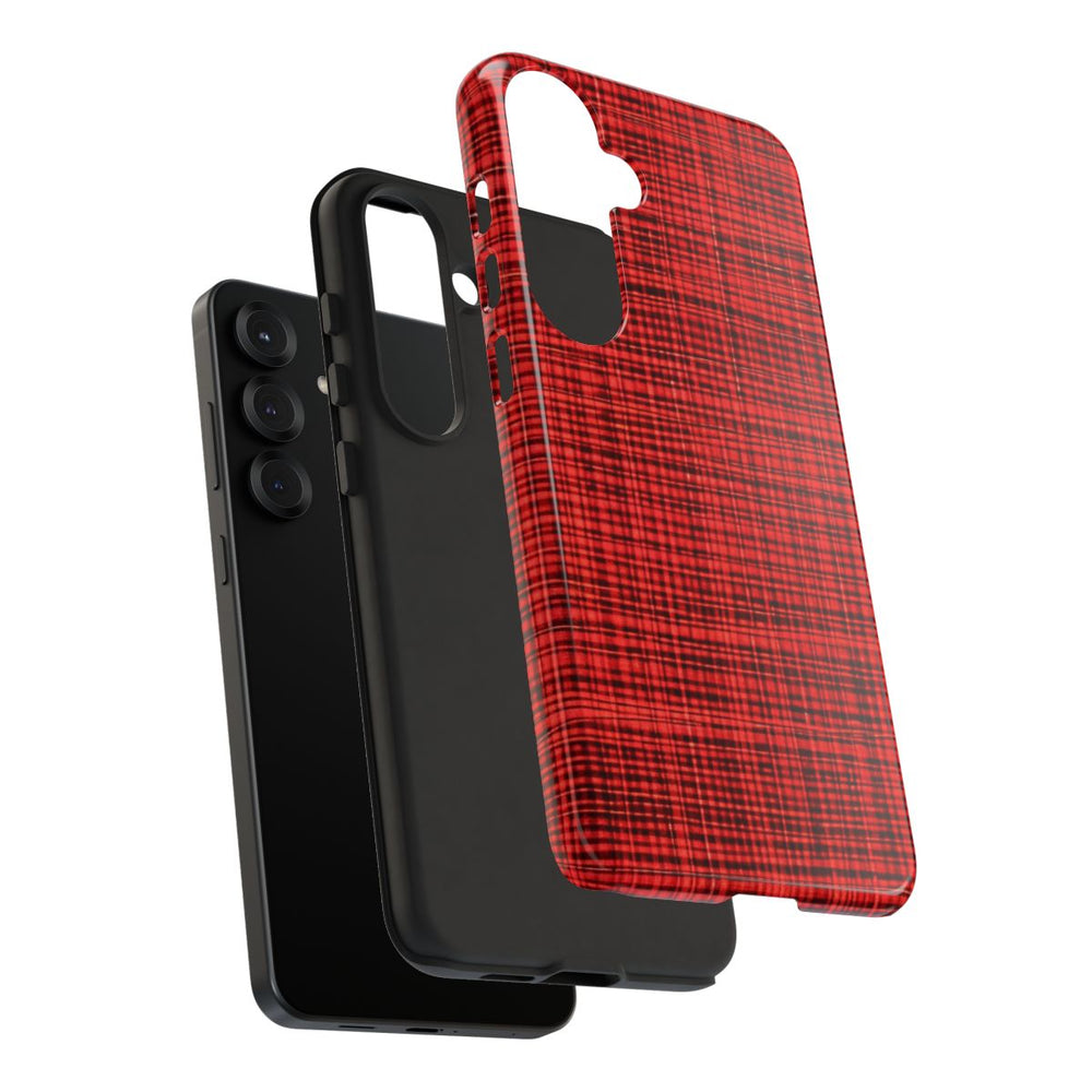 Rood Geruit Textielpatroon