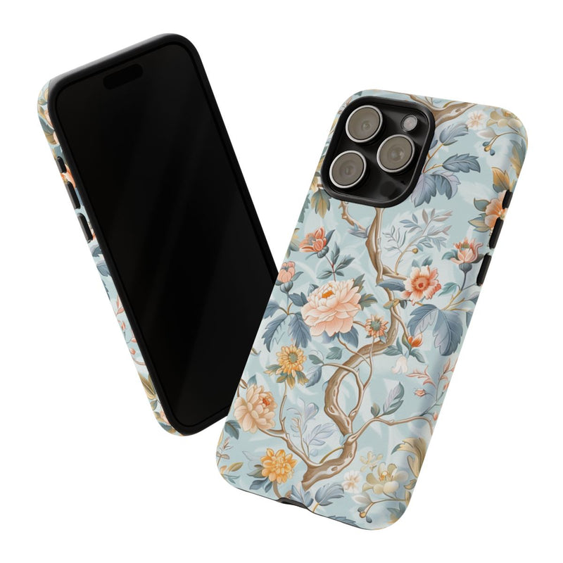 Pastel Chinoiserie Bloemenpatroon