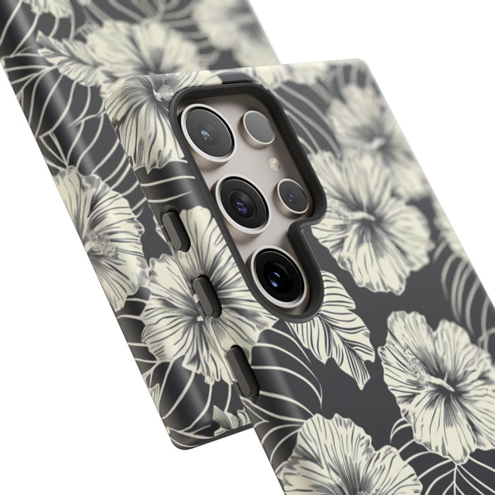 Monochroom Bloemenpatroon