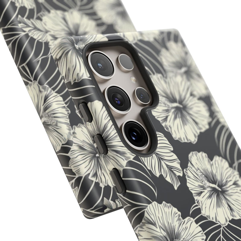 Monochroom Bloemenpatroon