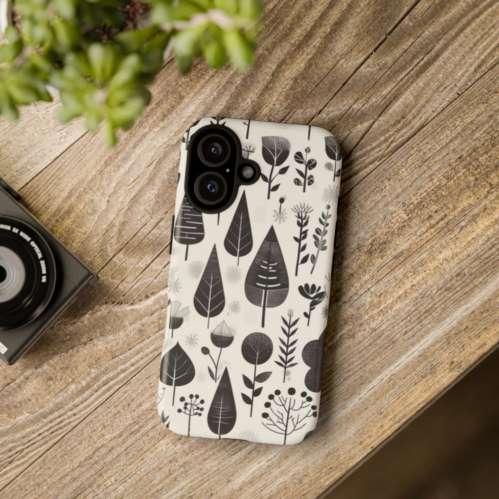 Monochroom Botanisch Patroon
