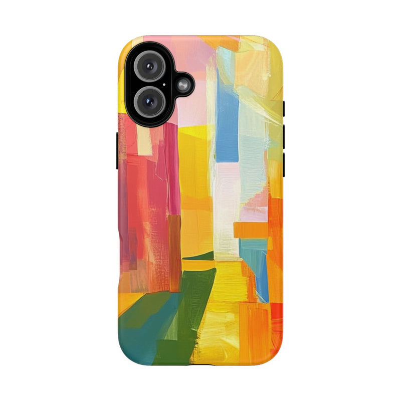 Abstracte Kleurrijke Penseelstreken