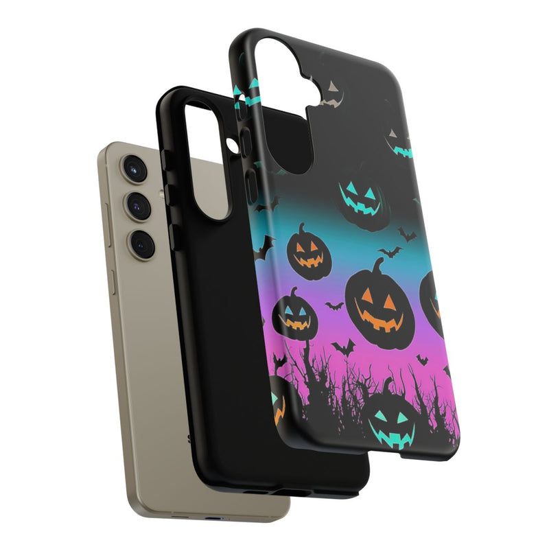 Gloeiende Halloween Pompoenen en Vleermuizen