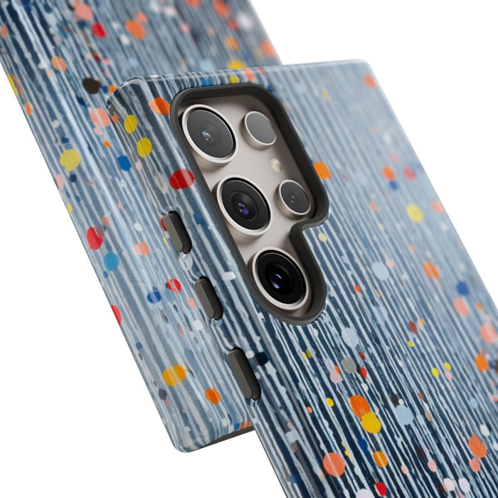 Kleurrijk Abstract Patroon met Dots en Lijnen