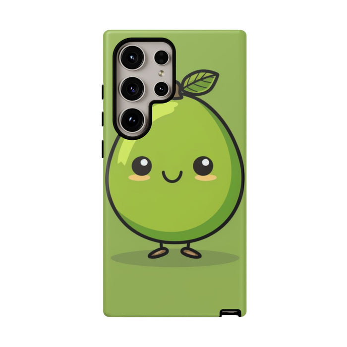 Schattige Groene Avocado in Cartoonstijl