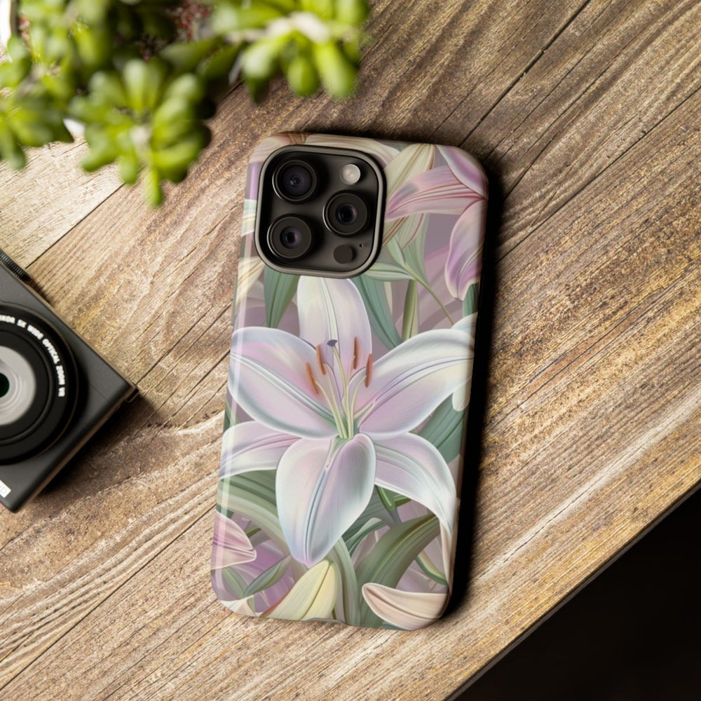 Pastelkleurige Paaslelies Bloemenpatroon