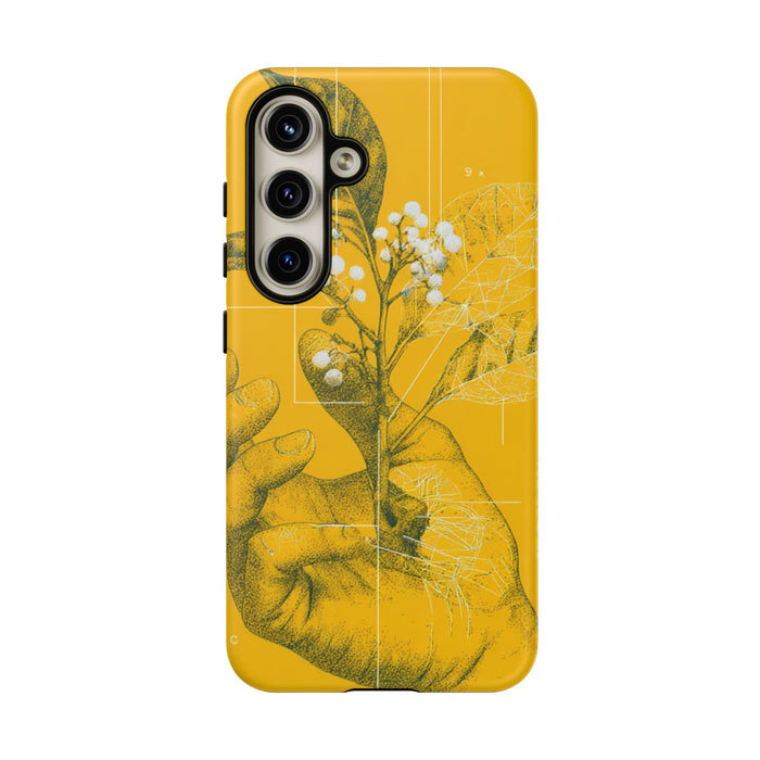 Hand met Botanische Bladeren en Bessen Illustratie