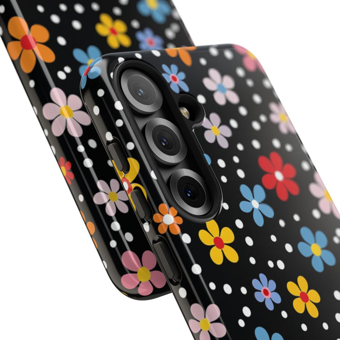 Vrolijk Bloemen- en Stippenpatroon