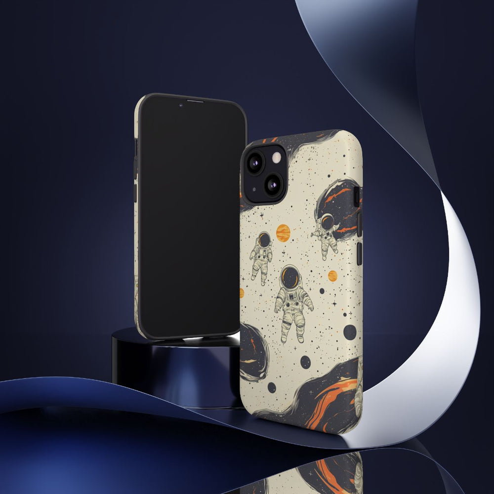 Astronauten en Kosmische Wolkenpatroon