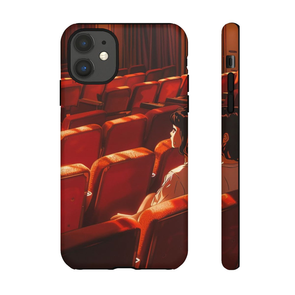 Meisje Zittend in Rode Theaterstoelen