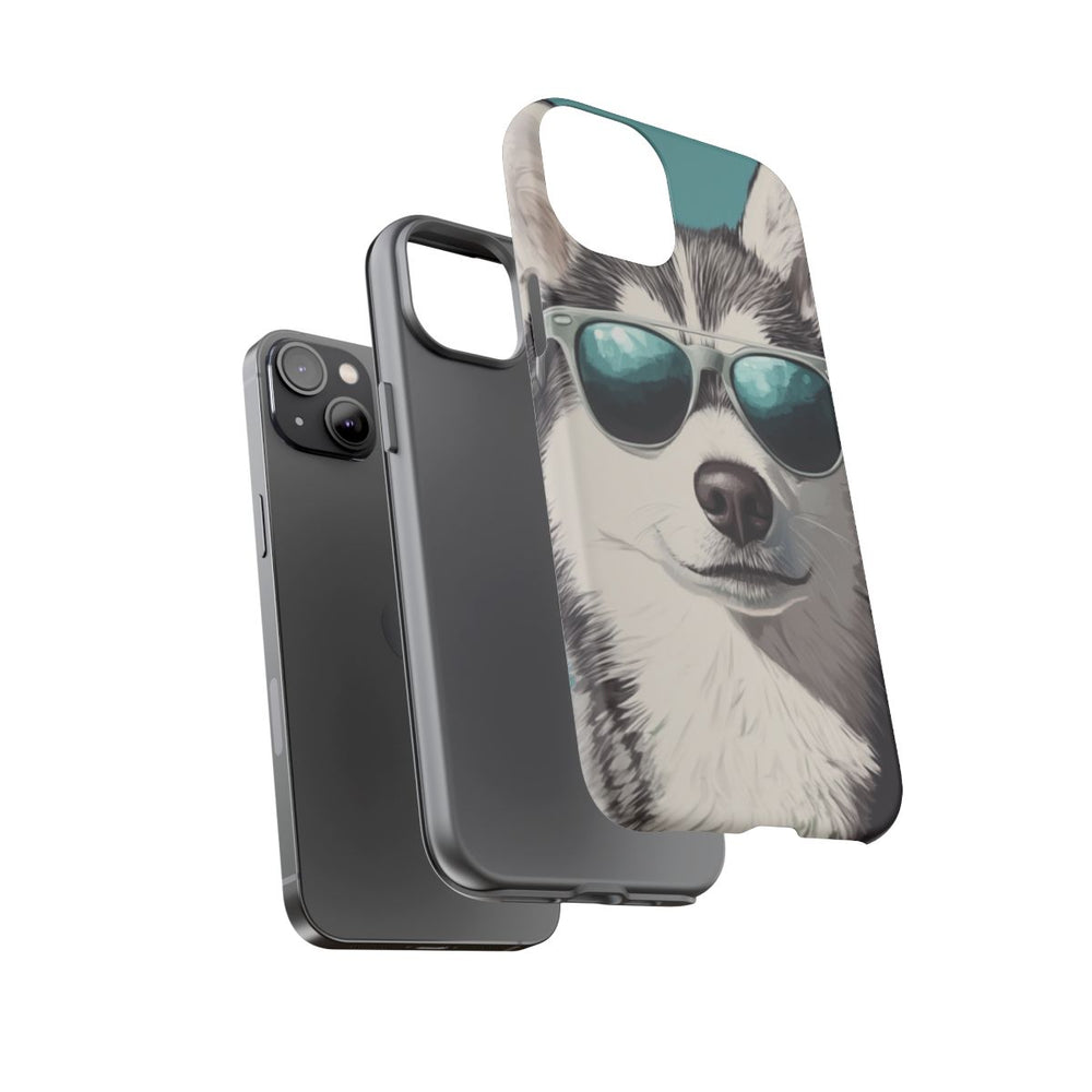 Stoere Husky met Zonnebril