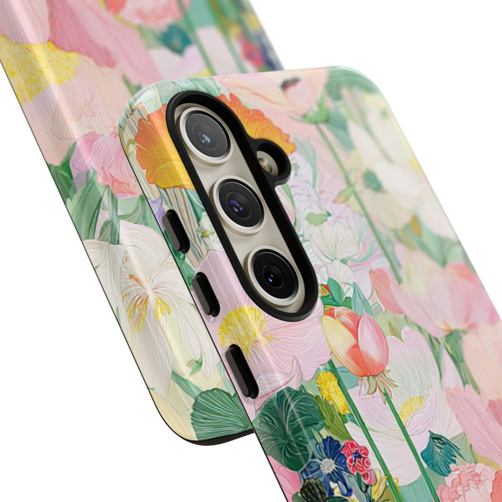 Fraaie Pastelkleurige Bloementuin