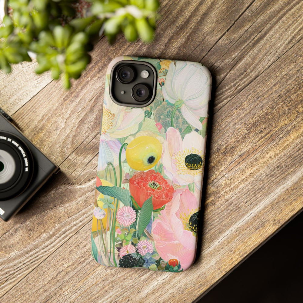 Lichte Pastelbloemen met Vogels