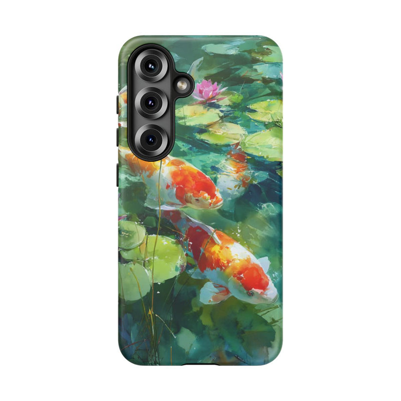 Kleurrijke Koi Karpers en Waterlelies