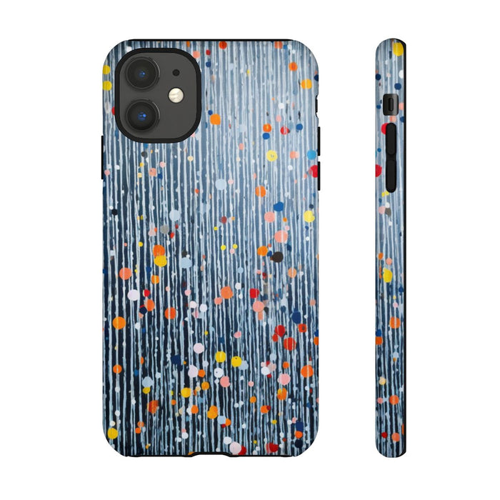 Kleurrijk Abstract Patroon met Dots en Lijnen