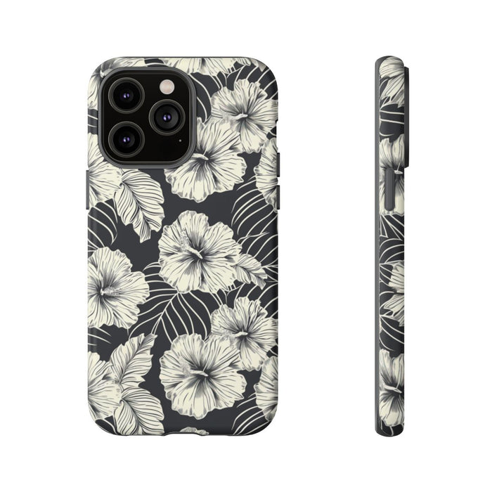 Monochroom Bloemenpatroon
