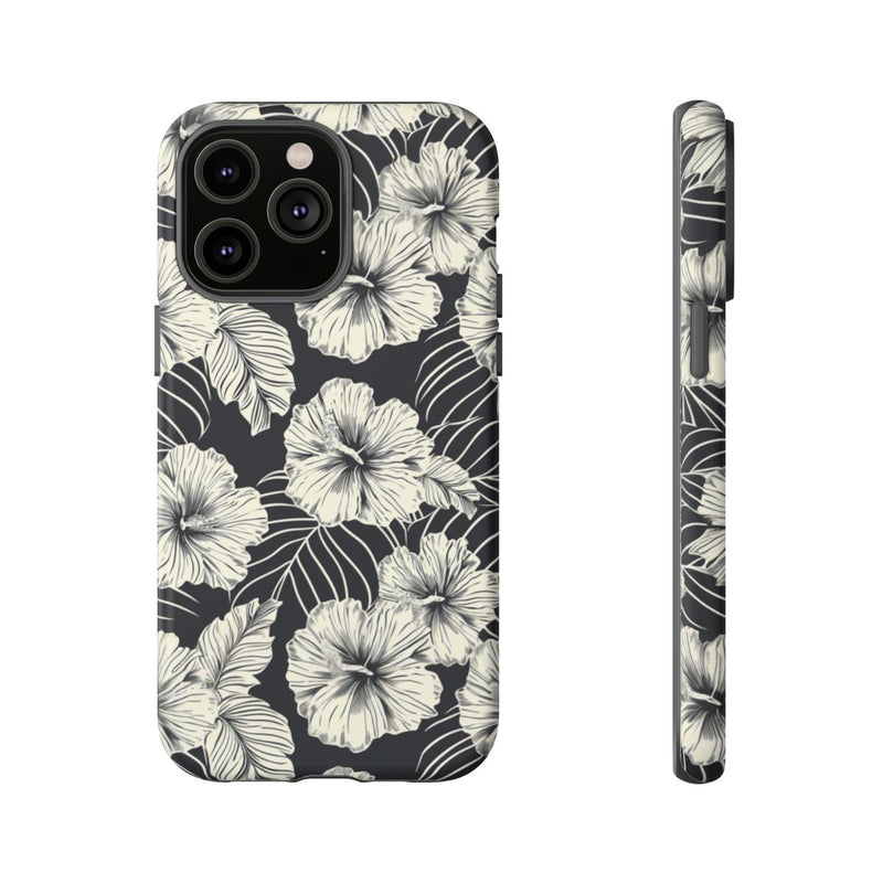 Monochroom Bloemenpatroon