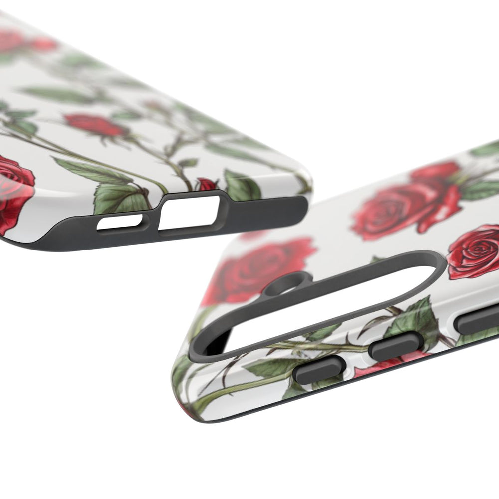 Rode Rozen Botanisch Patroon