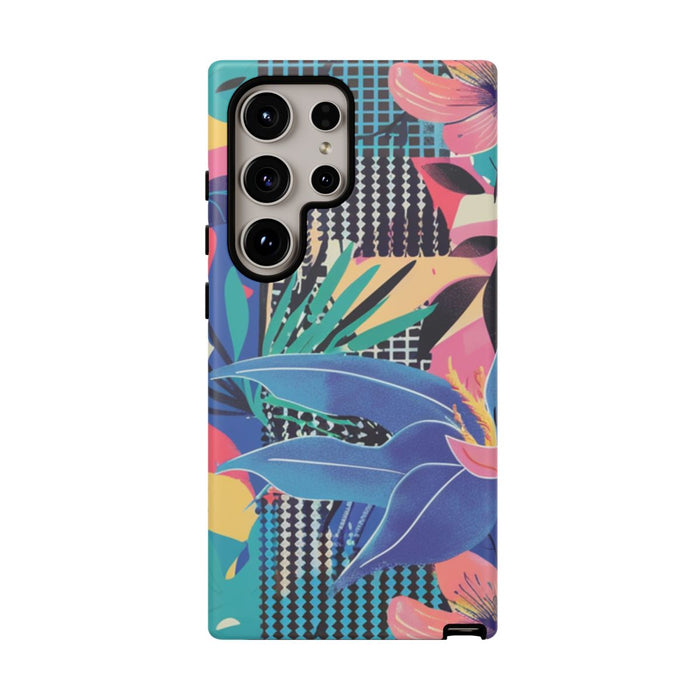 Kleurrijk Bloemenpatroon met Abstracte Accenten