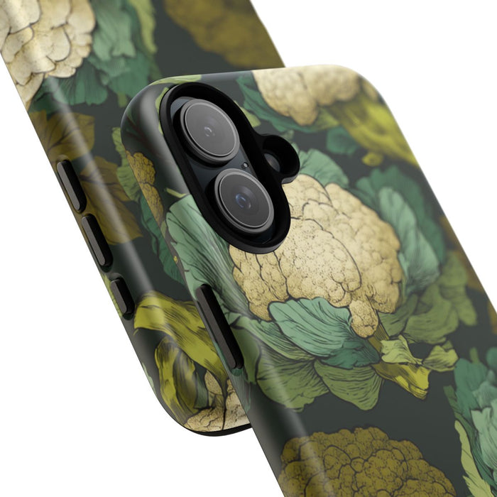 Handgetekend Broccoli- en Bloemkoolpatroon