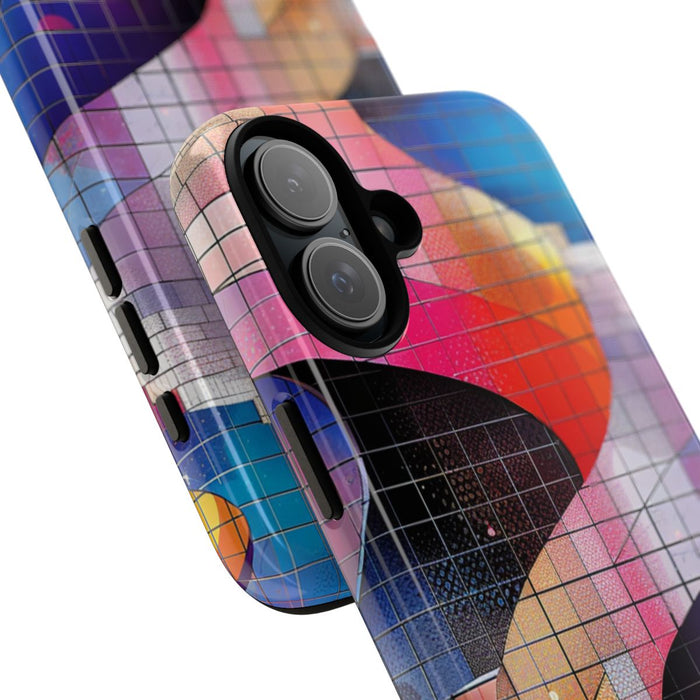 Kleurrijke Abstracte Spiraaltrap met Mozaïekpatroon