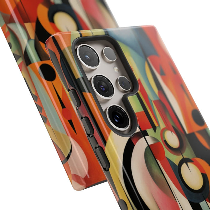 Abstracte Geometrische Vormen in Warme Kleuren