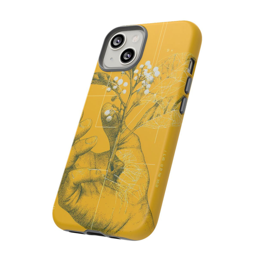 Hand met Botanische Bladeren en Bessen Illustratie