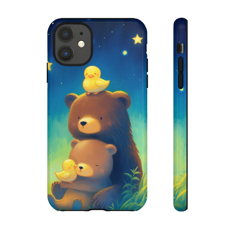 Schattige Beren en Eendjes onder Sterrenhemel