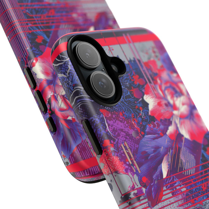 Abstracte Bloemmotieven met Neonaccenten