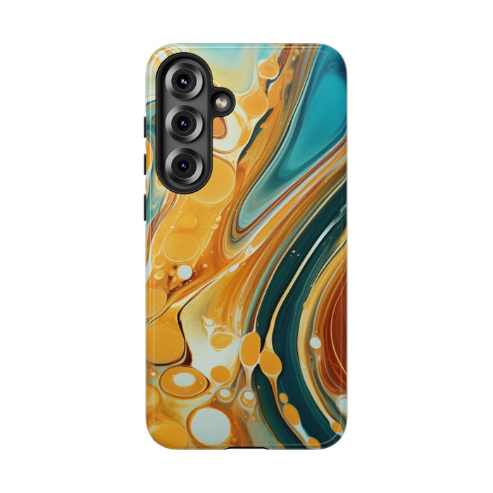 Turquoise en Honing Swirl Epoxy Patroon
