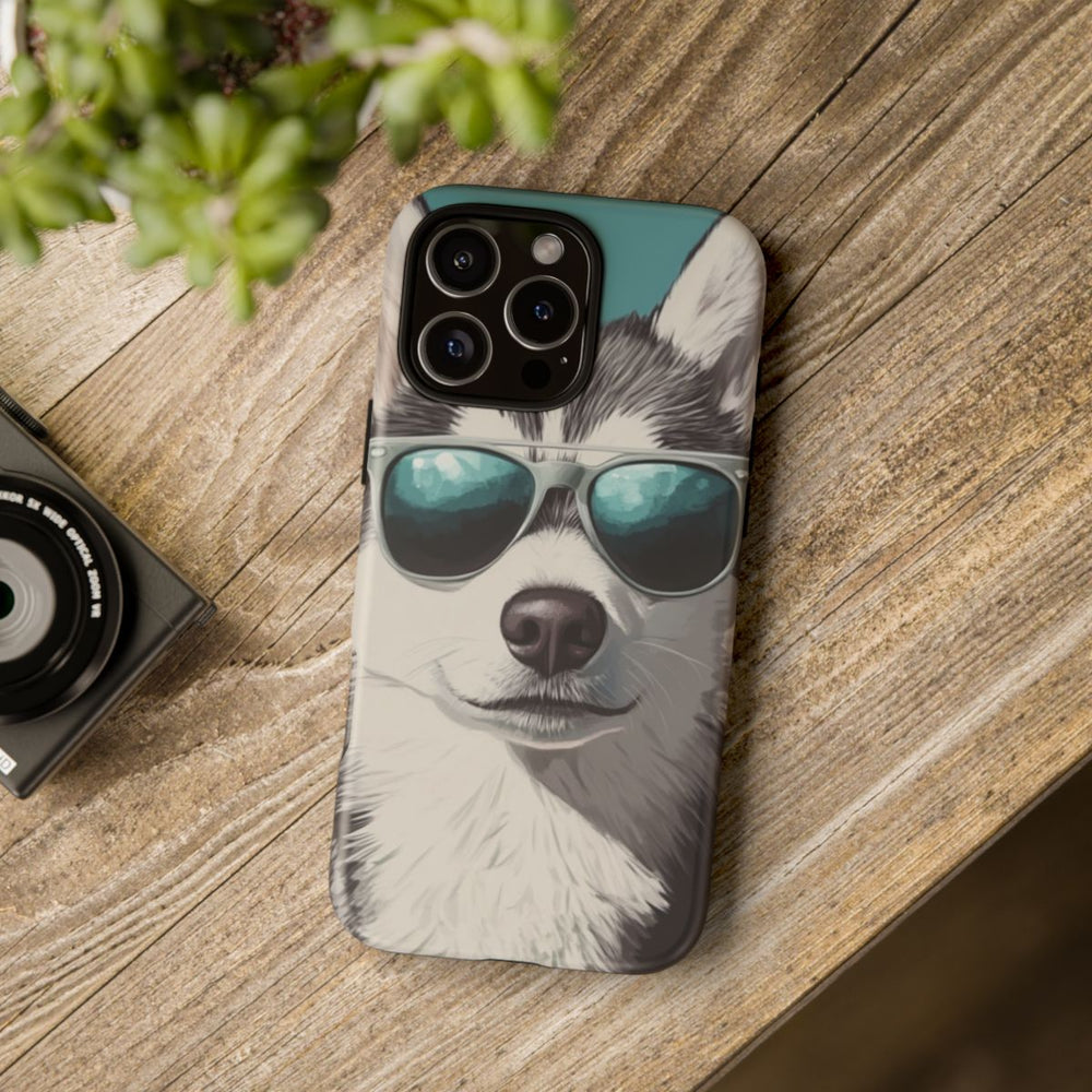 Stoere Husky met Zonnebril