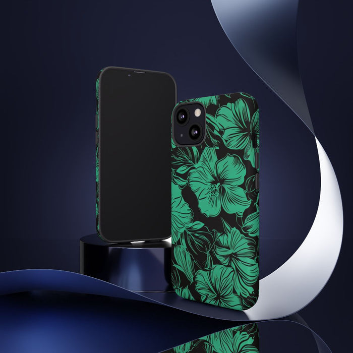 Groen Hawaïaans Bloemenpatroon