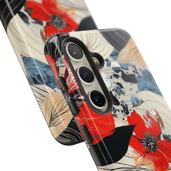 Rood Bloemen Abstract Patroon