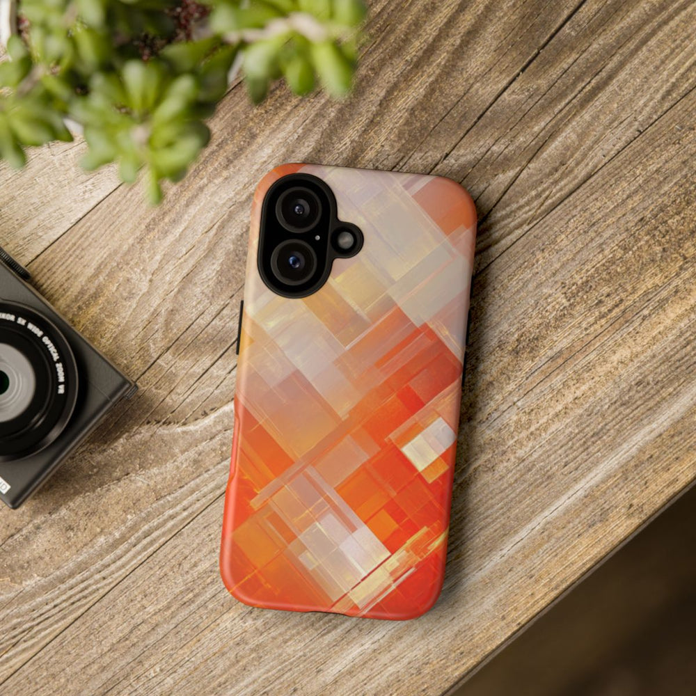 Abstract Geometrisch Oranje Patroon