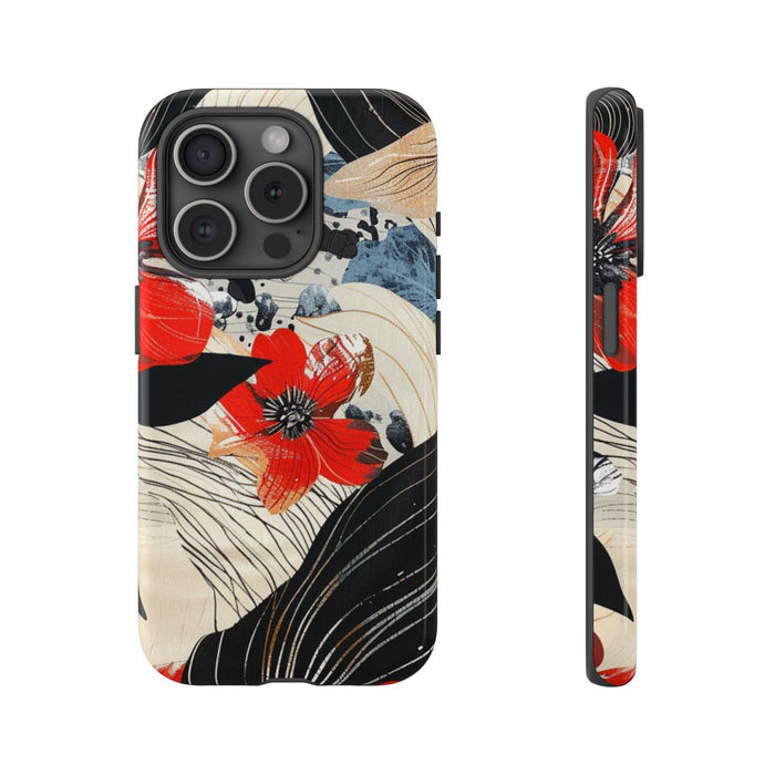 Rood Bloemen Abstract Patroon
