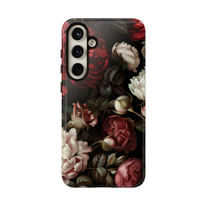 Donkere Bloemenpracht met Rozen en Pioenen