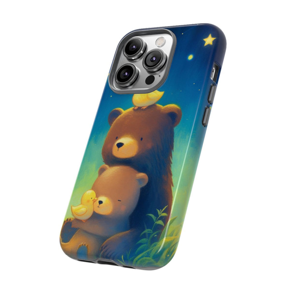 Schattige Beren en Eendjes onder Sterrenhemel